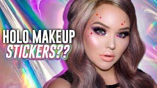 Testing HOLO MAKEUP STICKERS??
